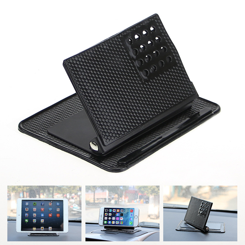 Desk Corner Mat - Auto 360-Grad-Handyhalter, rutschfeste Silikonmatte, Automobil-Armaturenbrett, verstellbarer
