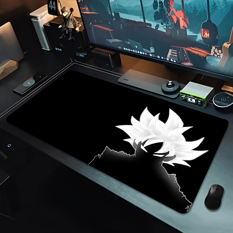 Gaming Accessories For Setup - DBZ Schwarzes Anime-Mauspad Dragon Ball Große