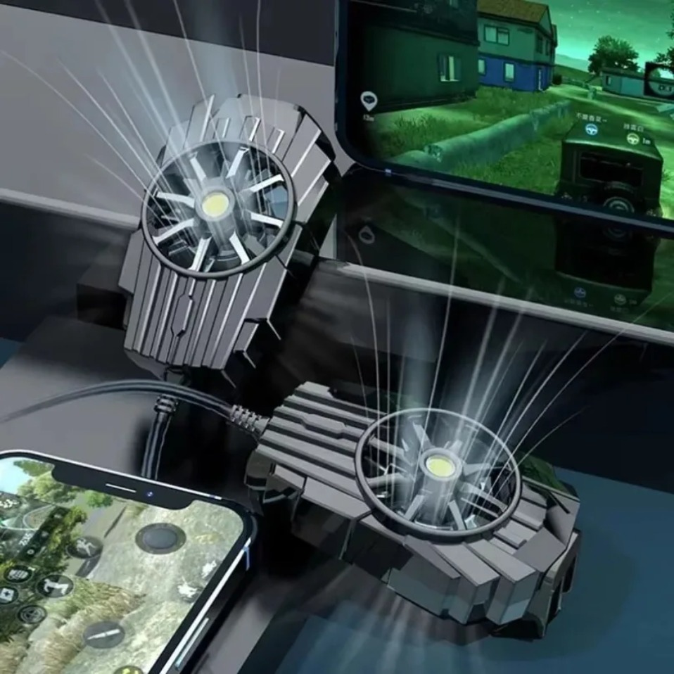 Gaming Accessories For Phone - Tragbarer Mini-Luftkühler mit Rückenclip für Mobiltelefone,