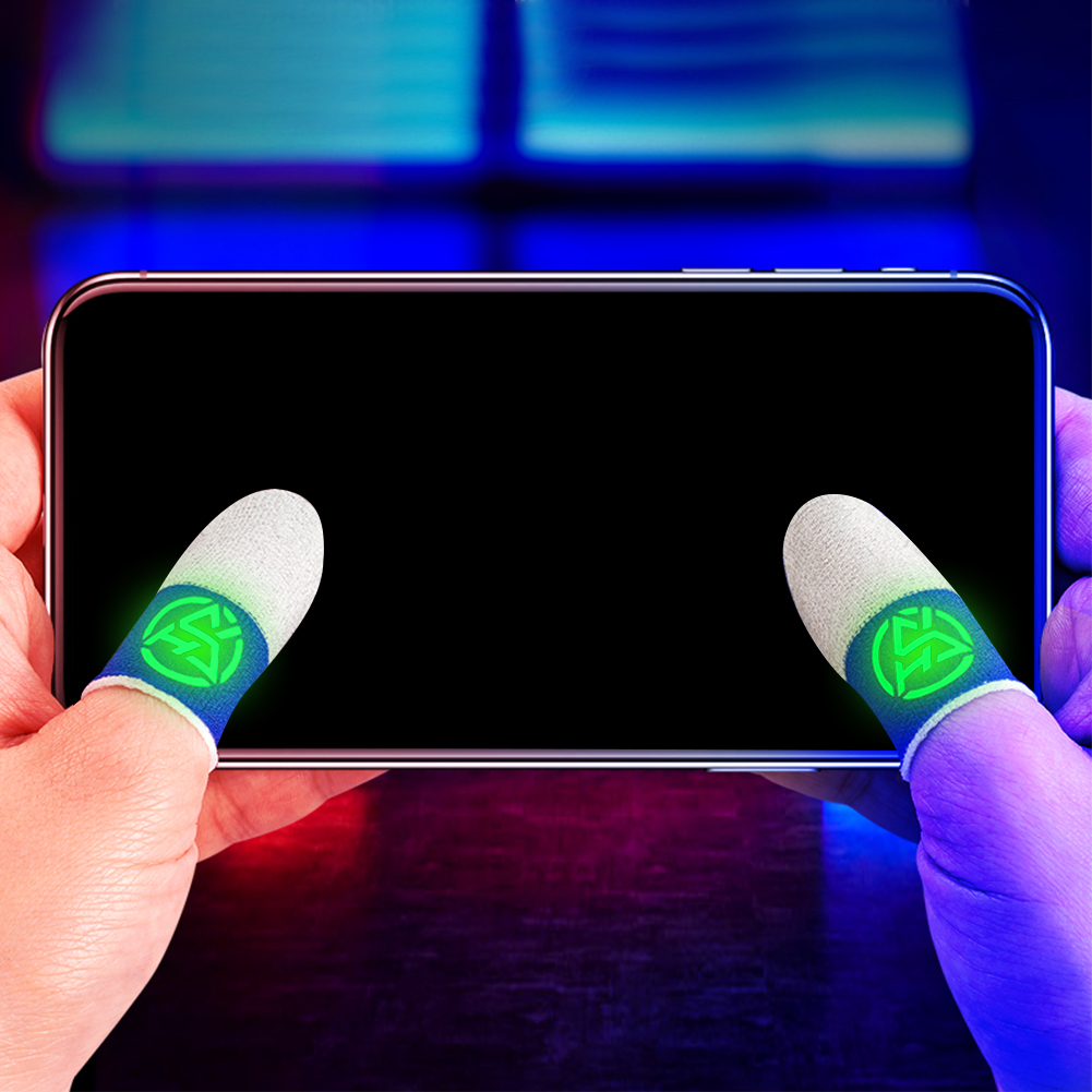 Gaming Accessories For Phone - Finger Daumen Handschuhe Atmungsaktive Nachtlicht Finger