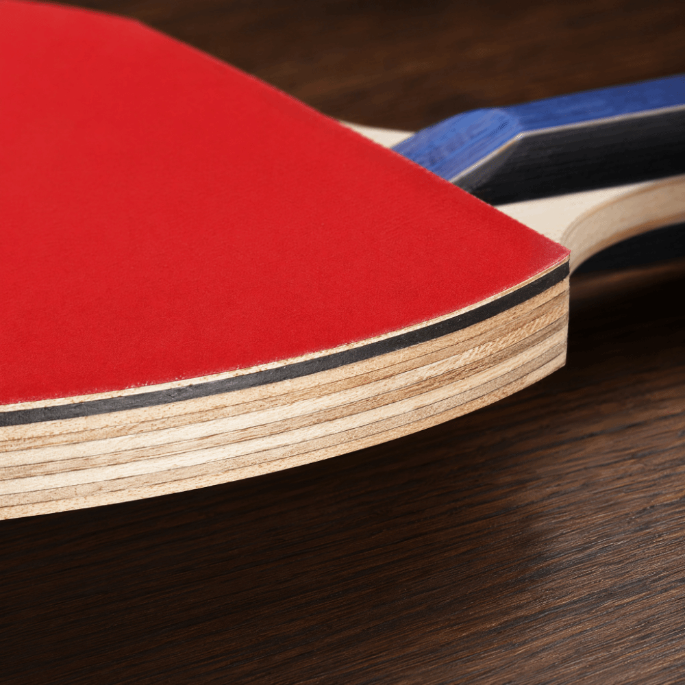 Case Mesh Panel - 6-teiliges Tischtennisschläger-Set aus Pappelholz mit Doppelschlägern,