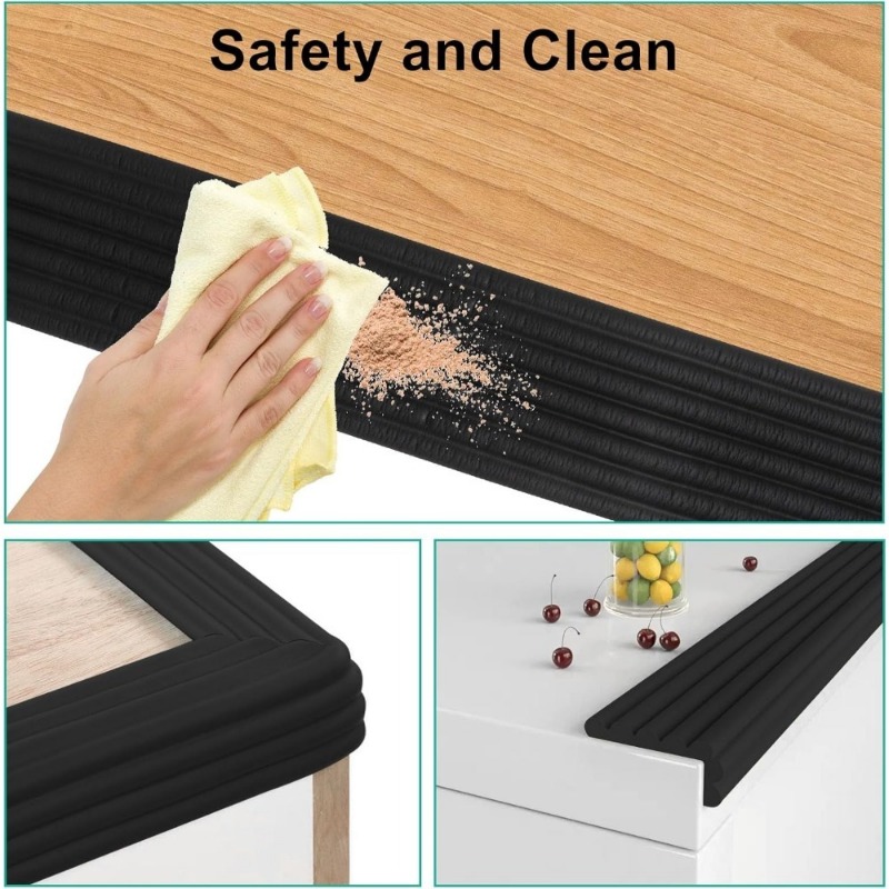Schwarzer Verdickter Selbstkle – Desk Corner Mat Bewertung und Preis