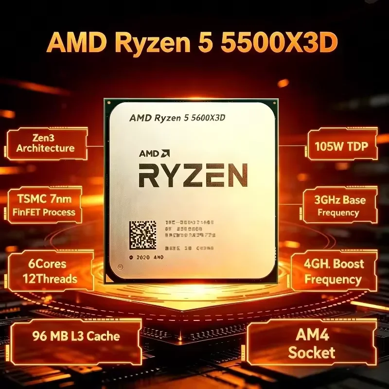 AMD Ryzen 5 5500X3D R5 5500X3D – Amd Cpu Ryzen 5 Bewertung und Preis