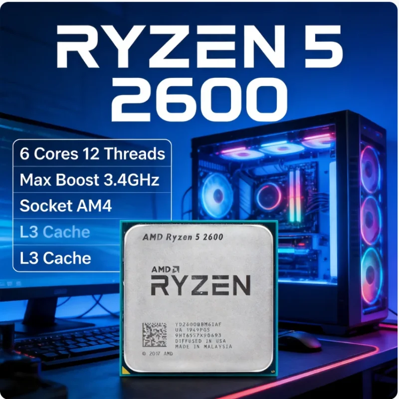 AMD Ryzen5 2600 R5 2600 Deskto – Amd Cpu Ryzen 5 Bewertung und Preis