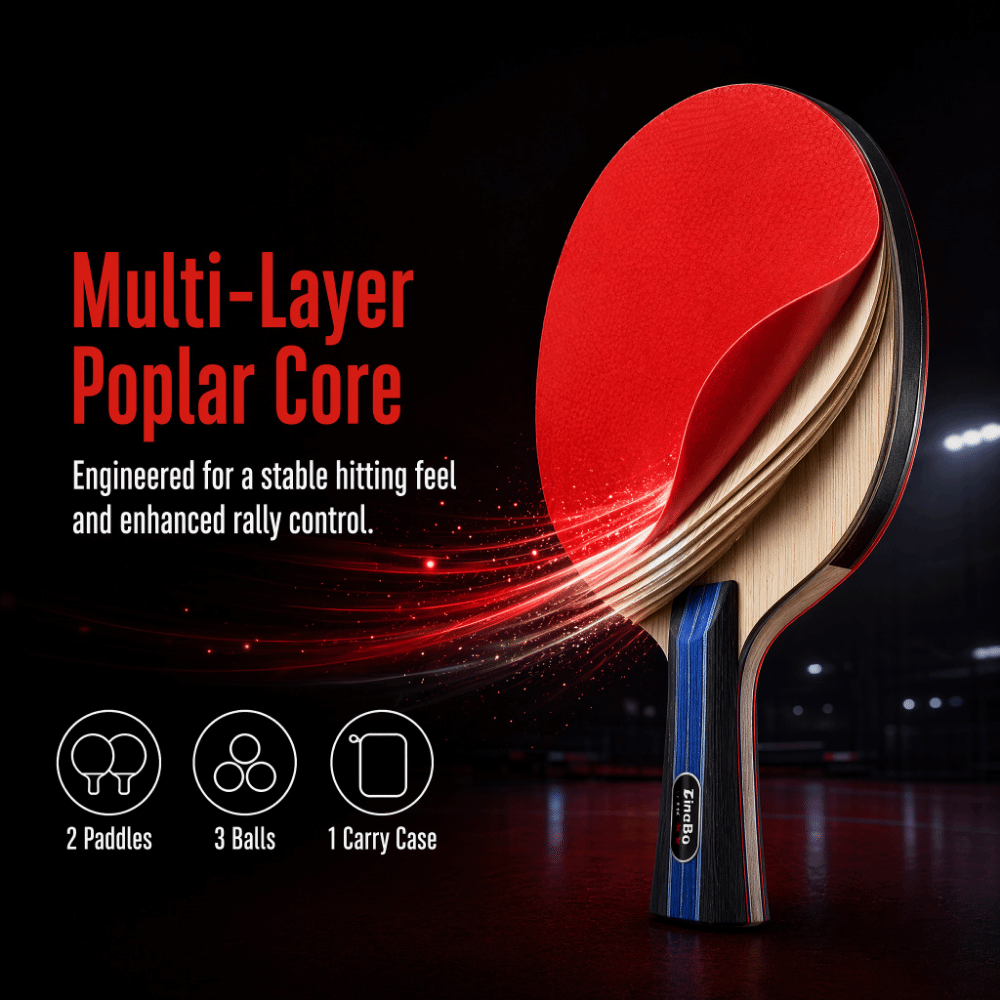 6-teiliges Tischtennisschläger – Case Mesh Panel Bewertung und Preis
