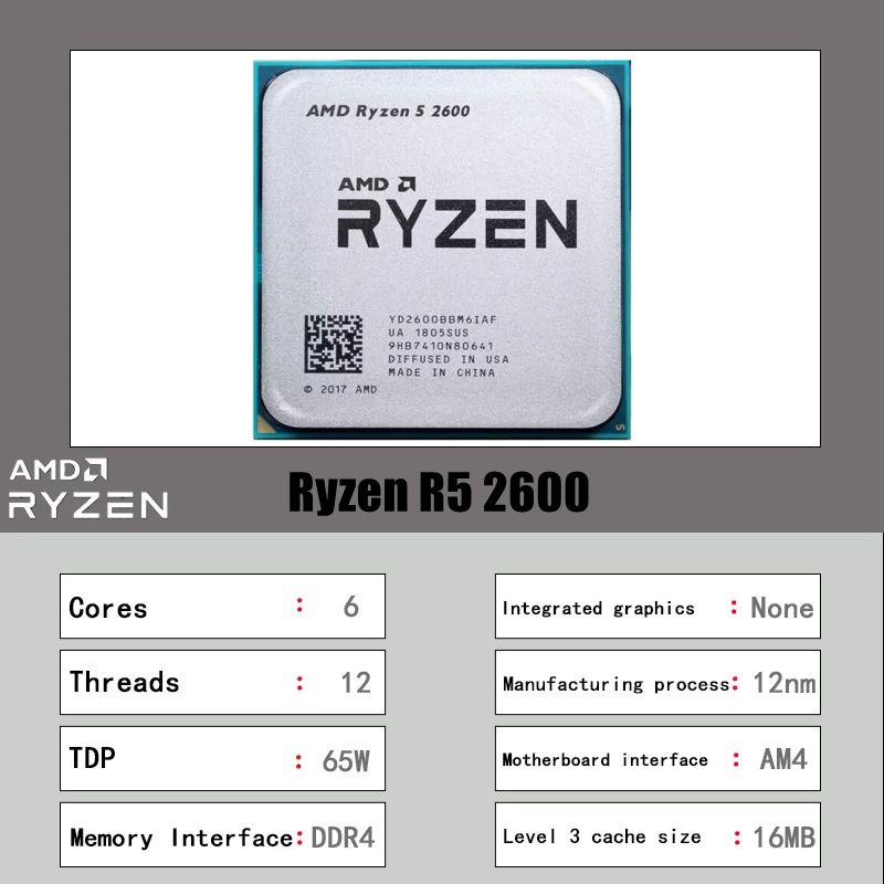 AMD Ryzen 5 2600 6-Kern 12-Thr – Amd Cpu Ryzen 5 Bewertung und Preis
